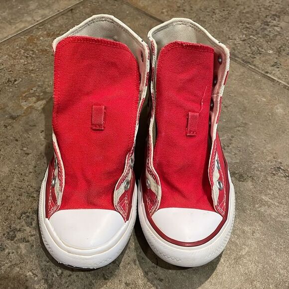 Converse American Flag Red High-Top Sneaker Shoes Juniors Size 2 - Picture 10 of 12
